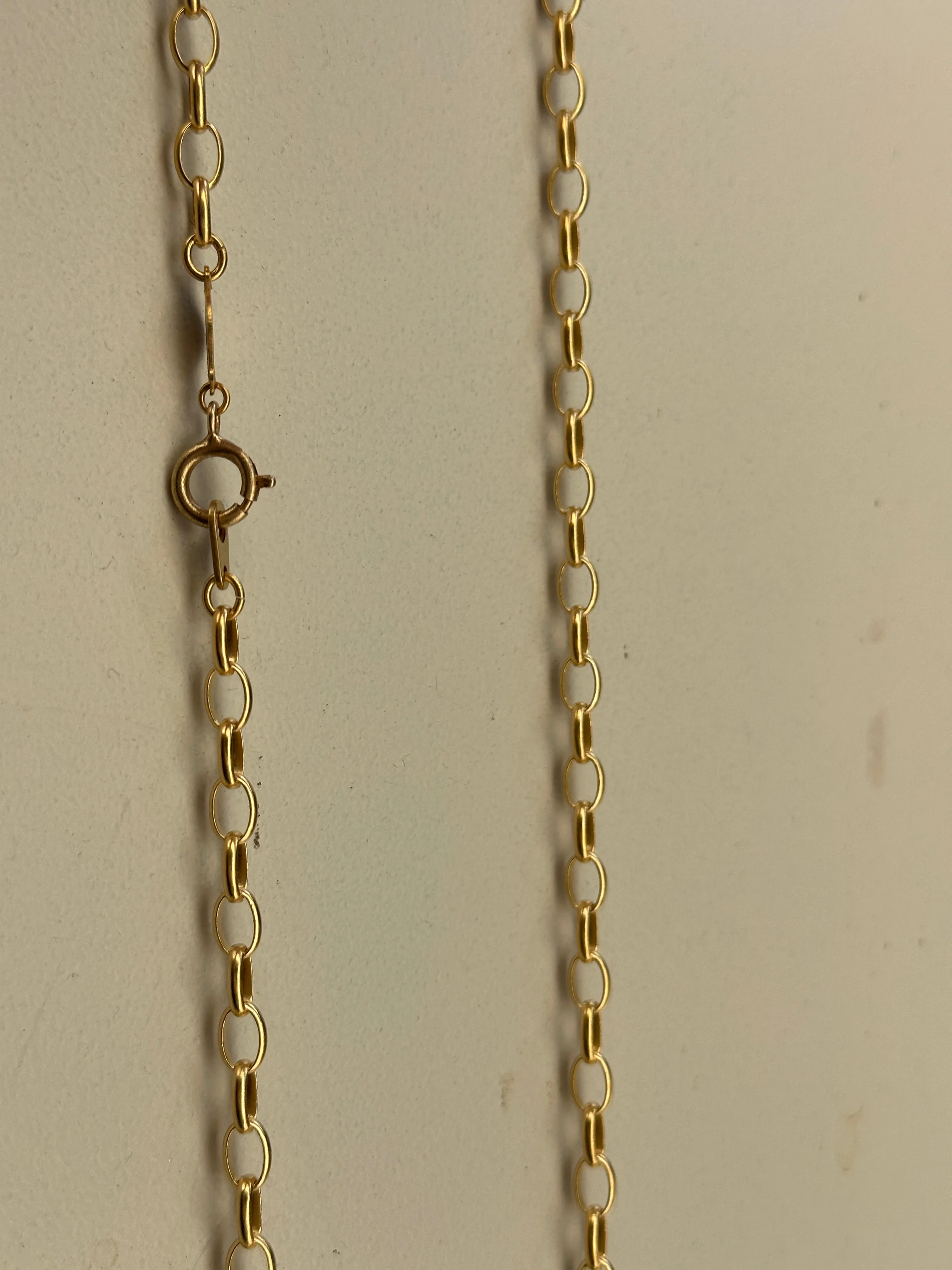 Long Matte Gold Chain