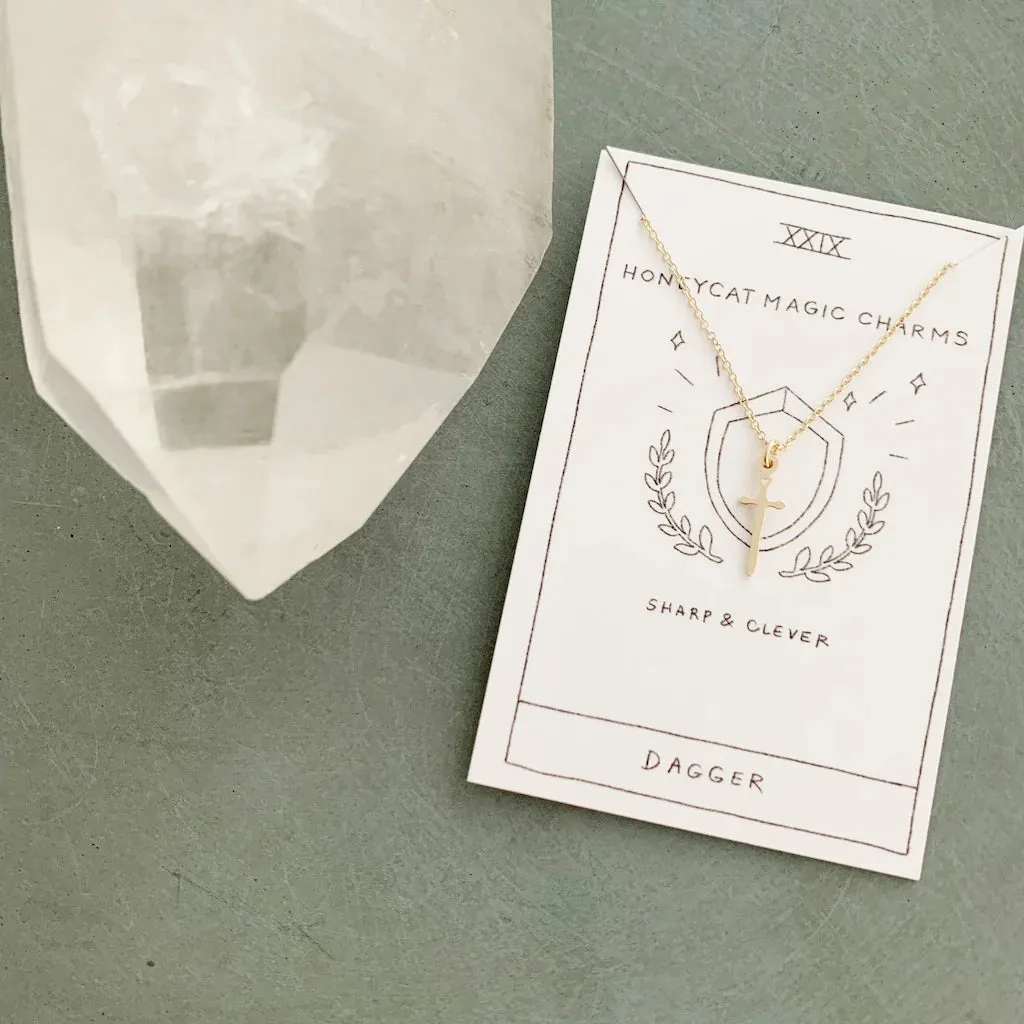 magic charm dagger necklace
