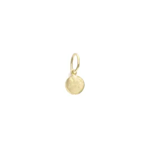 Mini Hammered Disc Charm