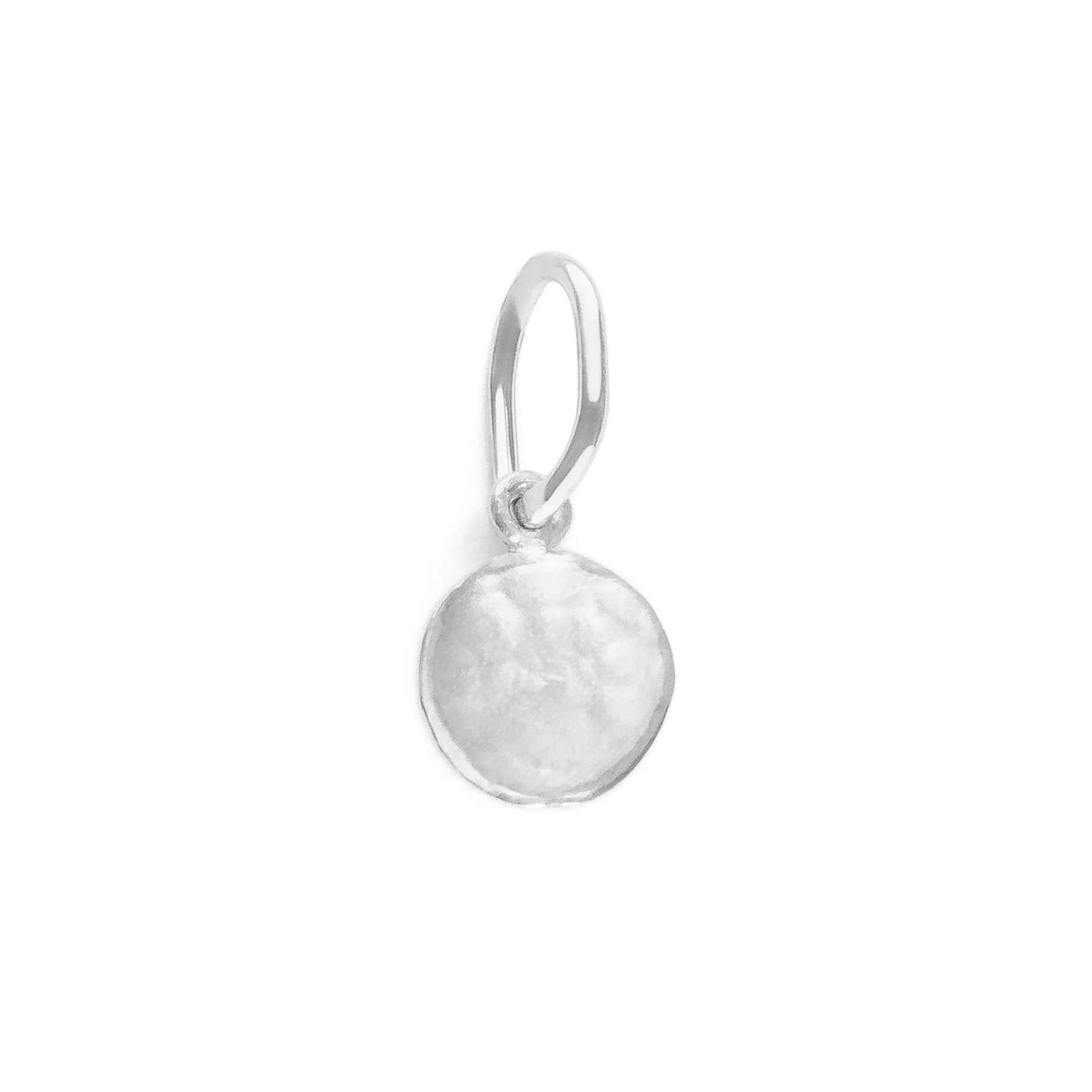 Mini Hammered Disc Charm