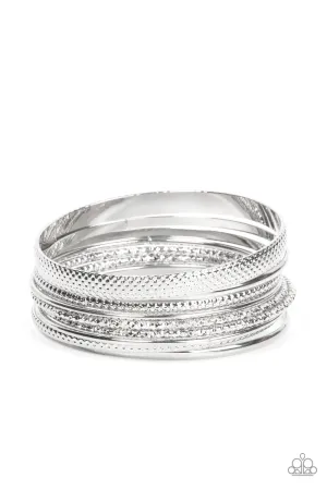 PAPARAZZI Circlet Circus - Silver BRACELETS