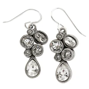 Patricia Locke "Leading Lady" Sterling Silver Plated Swarovski Earrings, All Crystal EF0989S