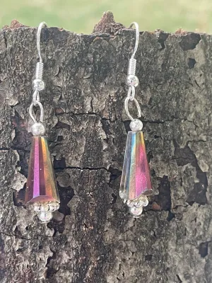 Purple Cone Earrings