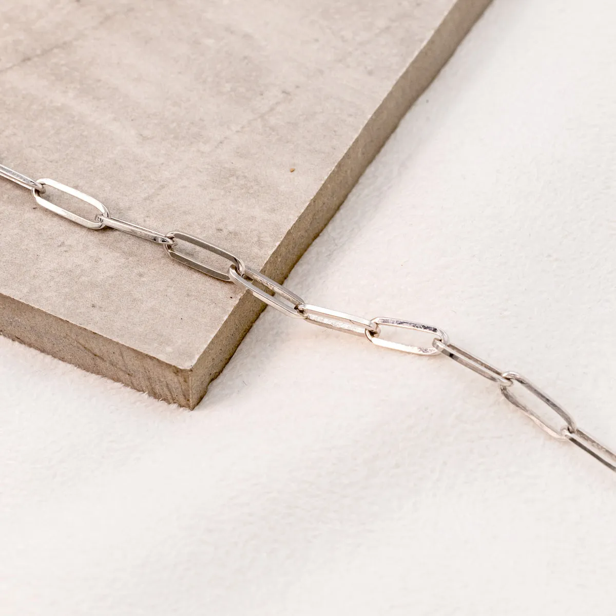 "FOXY" - 14K GOLD PAPERCLIP CHAIN NECKLACE
