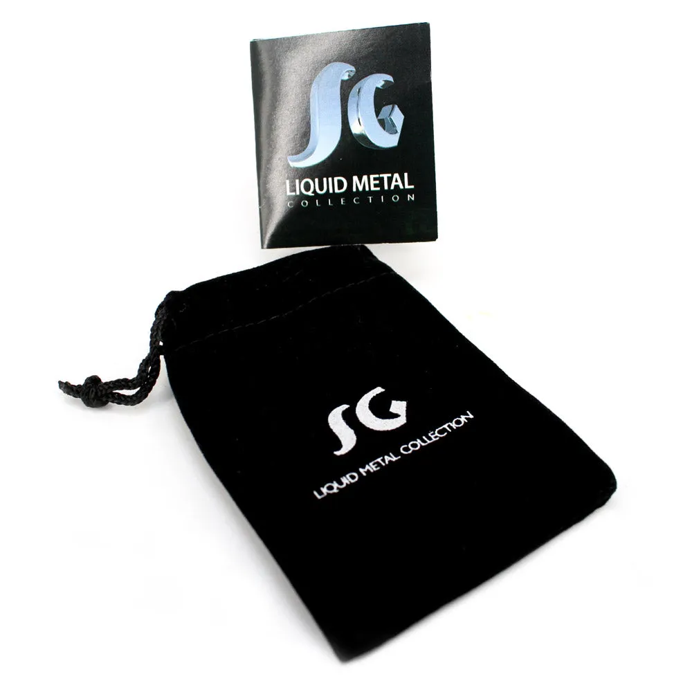SG Liquid Metal ICR3-N Ice Collection (Chrome Finish) Ring by Sergio Gutierrez