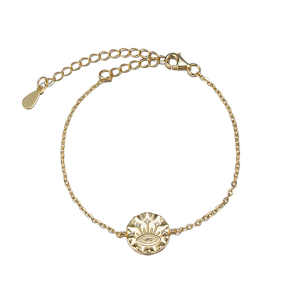 Sterling Silver Eye Bracelet