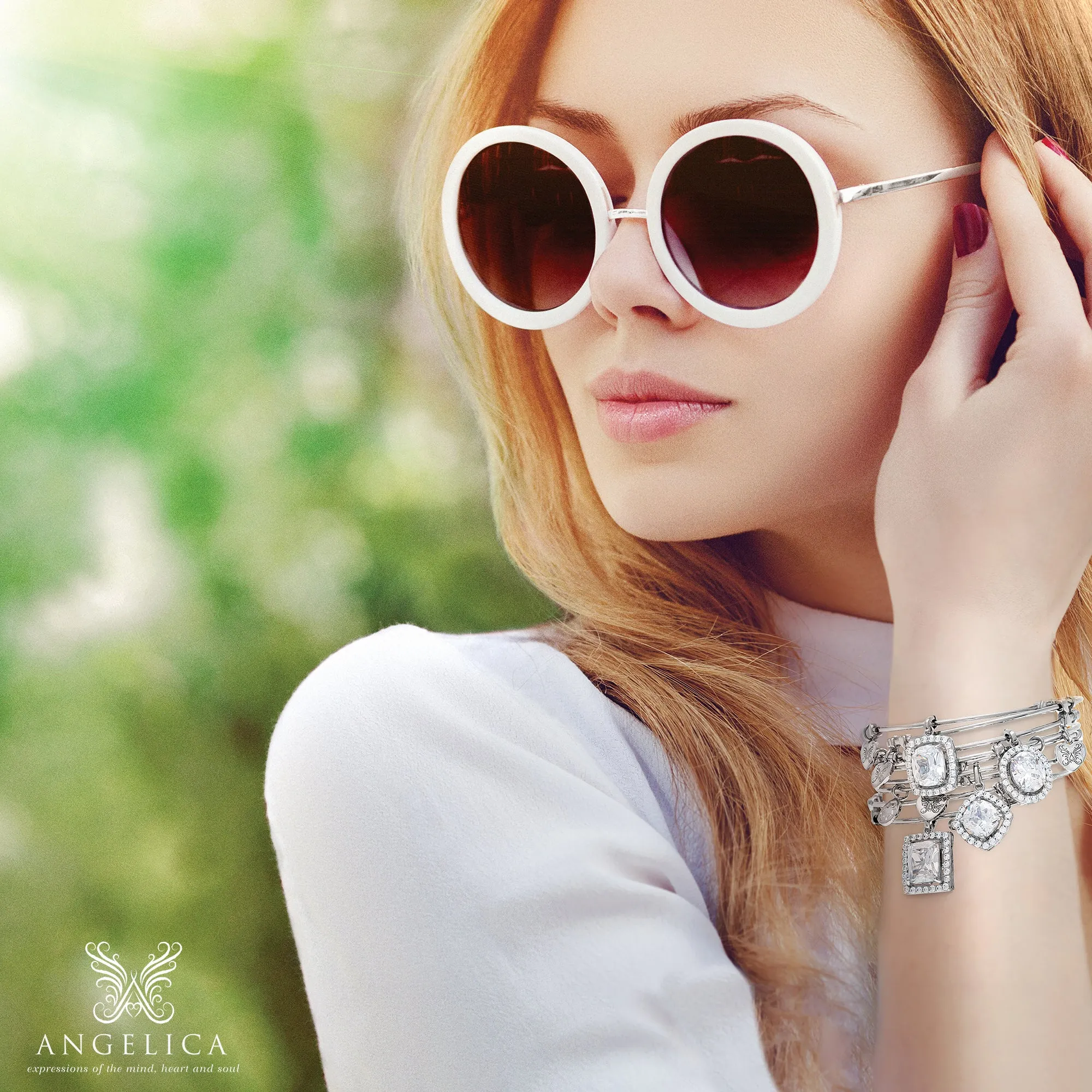 Stipple Finish Brass Skull And Cross Bones Angelica Bangle Bracelet, 7.25"