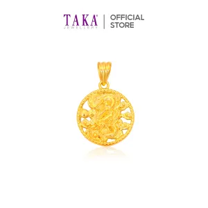 TAKA Jewellery 916 Gold Pendant Dragon