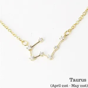Taurus Constellation Zodiac Necklace - As seen in Real Simple, People & more