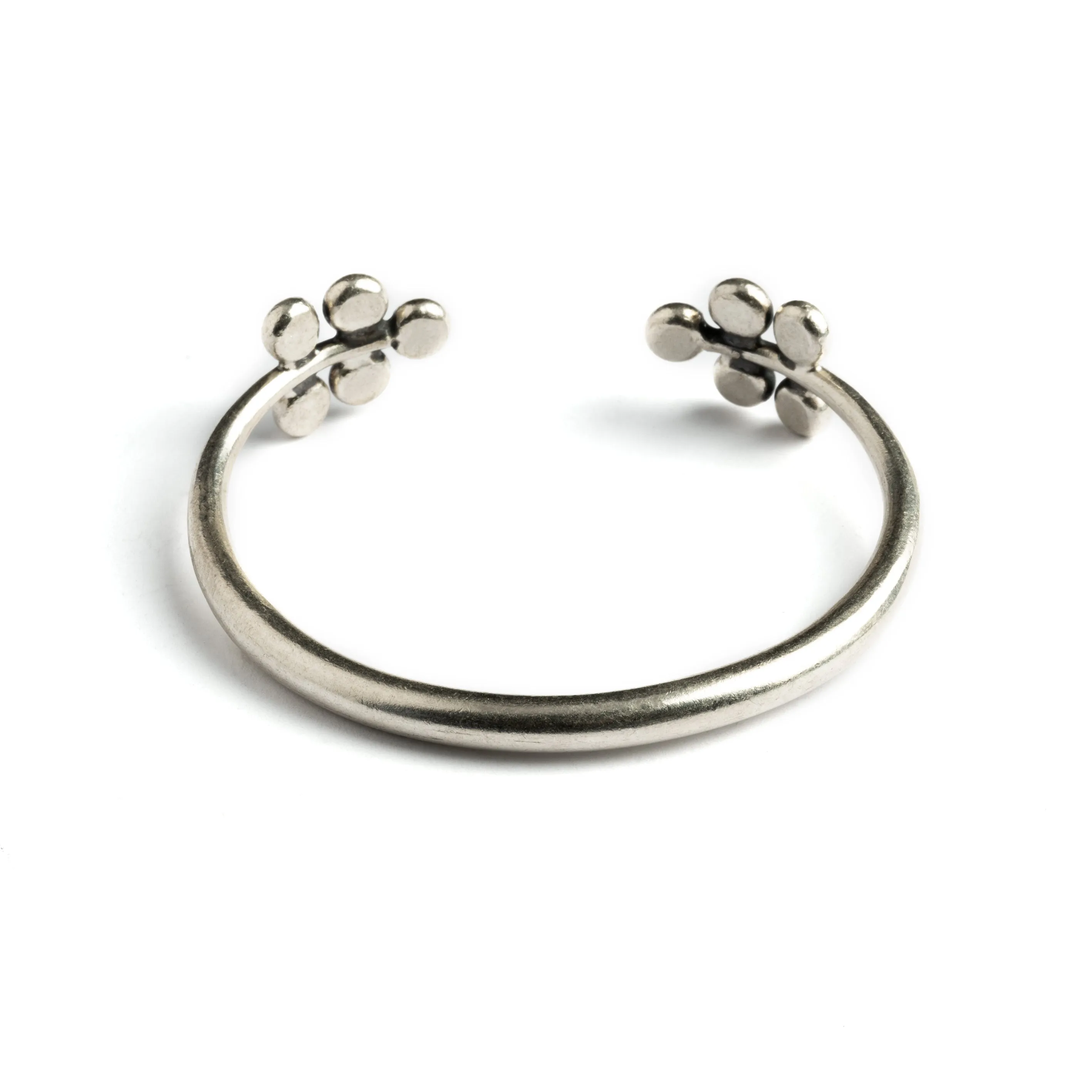 Tribal Silver Cuff with Spheres