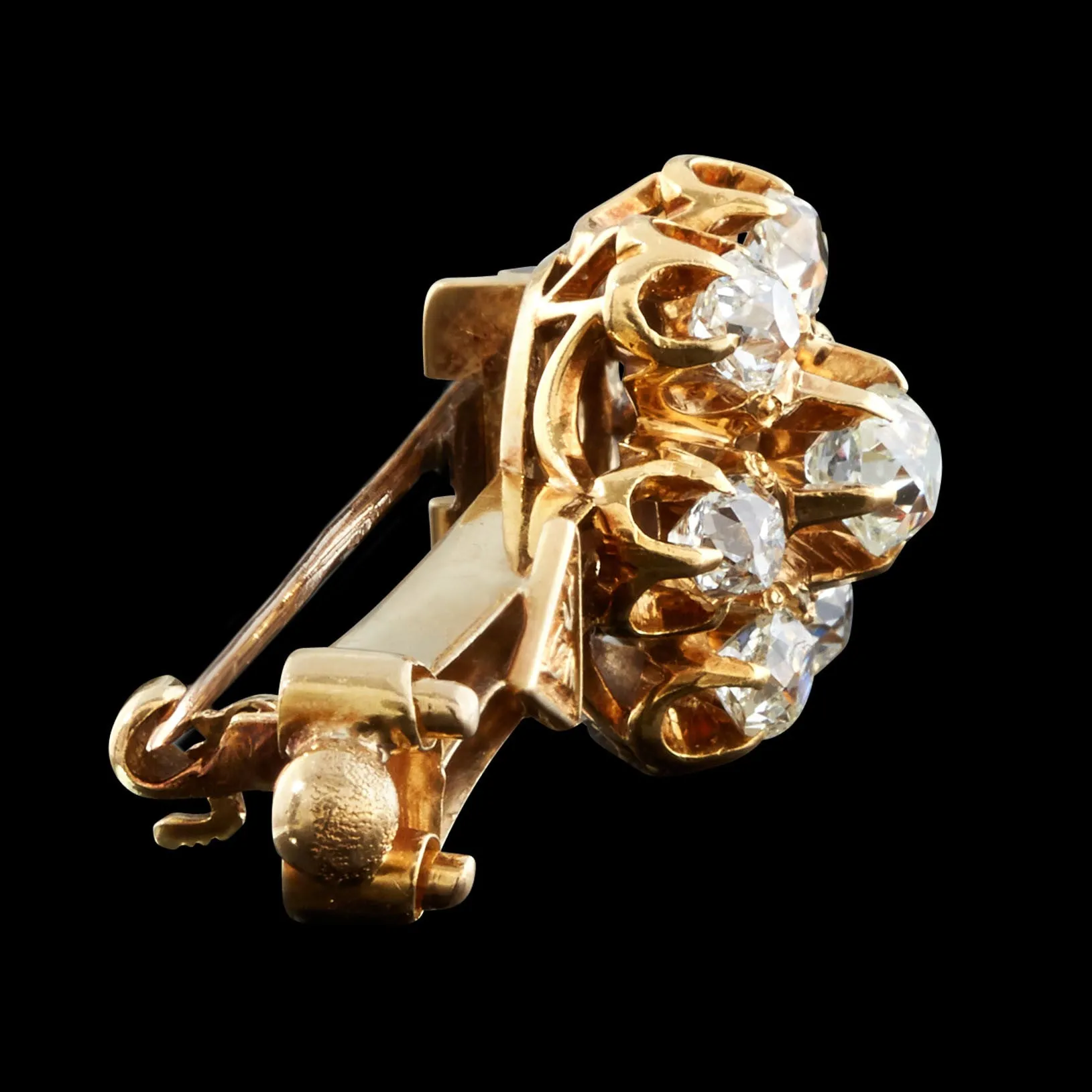 Victorian Diamond Pin, circa 1860-1885