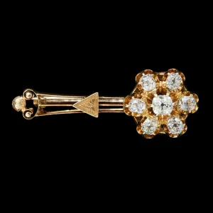 Victorian Diamond Pin, circa 1860-1885