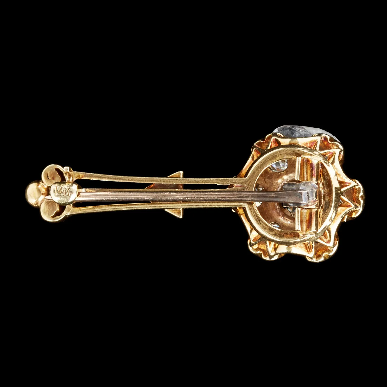 Victorian Diamond Pin, circa 1860-1885